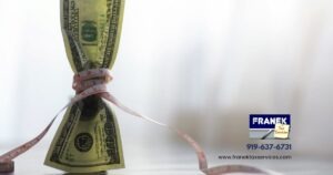 IRS Depreciation Deduction - Dollar bill being squeezed - Franek Tax Services